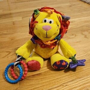 Lamaze Lion Sensory & Interactive Stuffie Toy, Yellow, All Ages